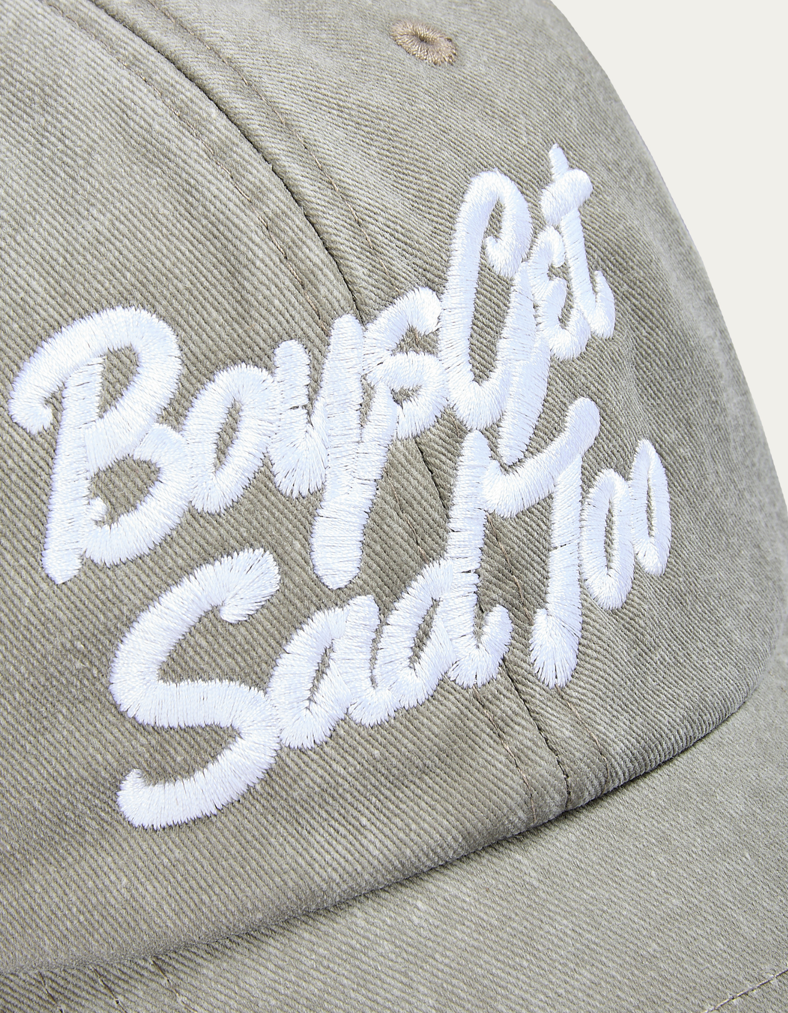SCRIPT VINTAGE GREY 6-PANEL CAP