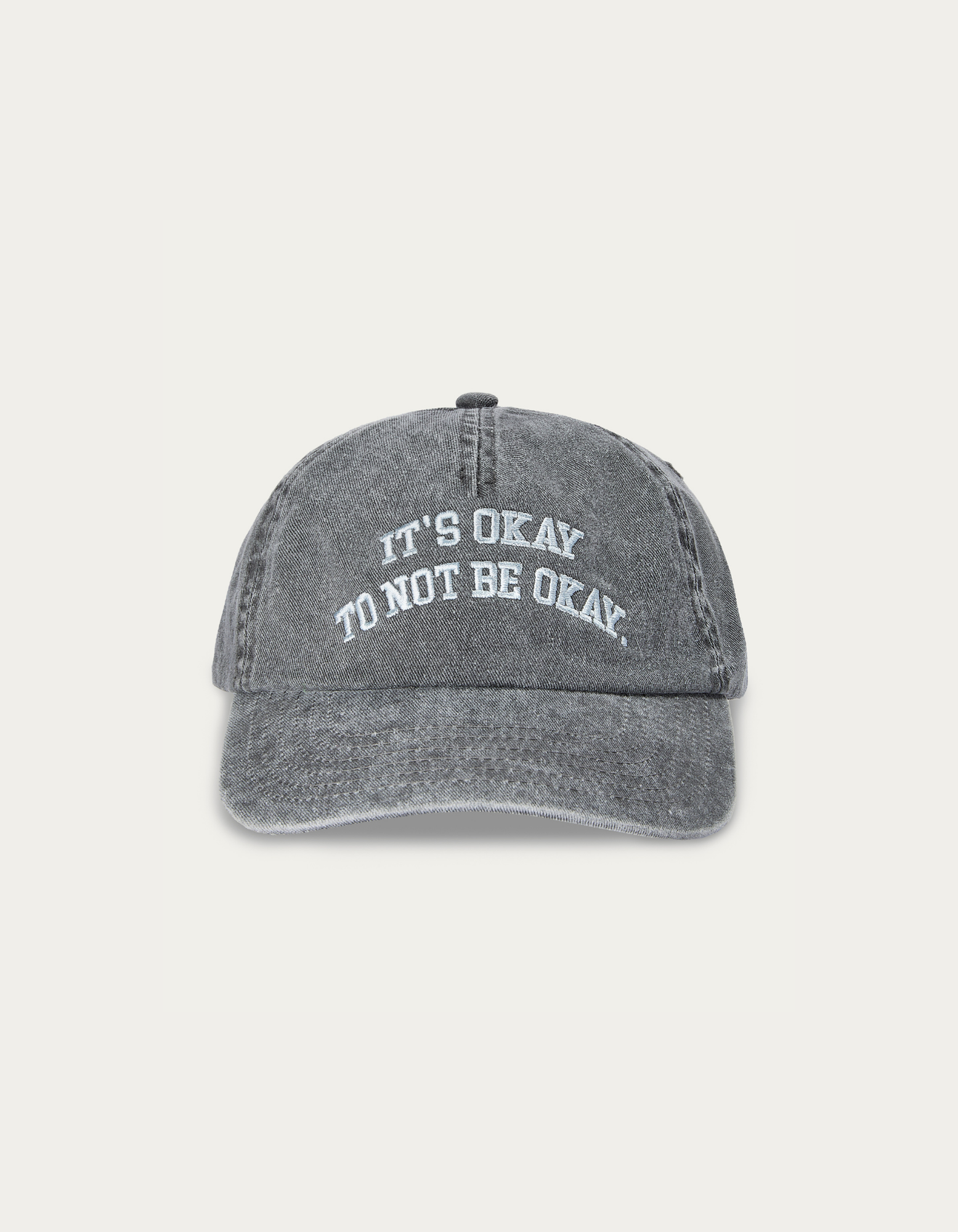 IT'S OKAY VINTAGE BLACK 5-PANEL CAP