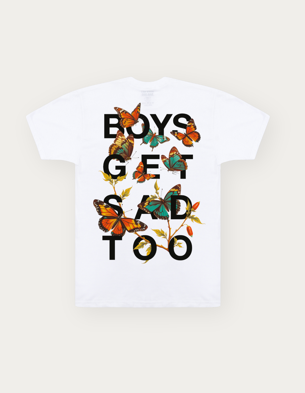 BUTTERFLIES TEE WHITE