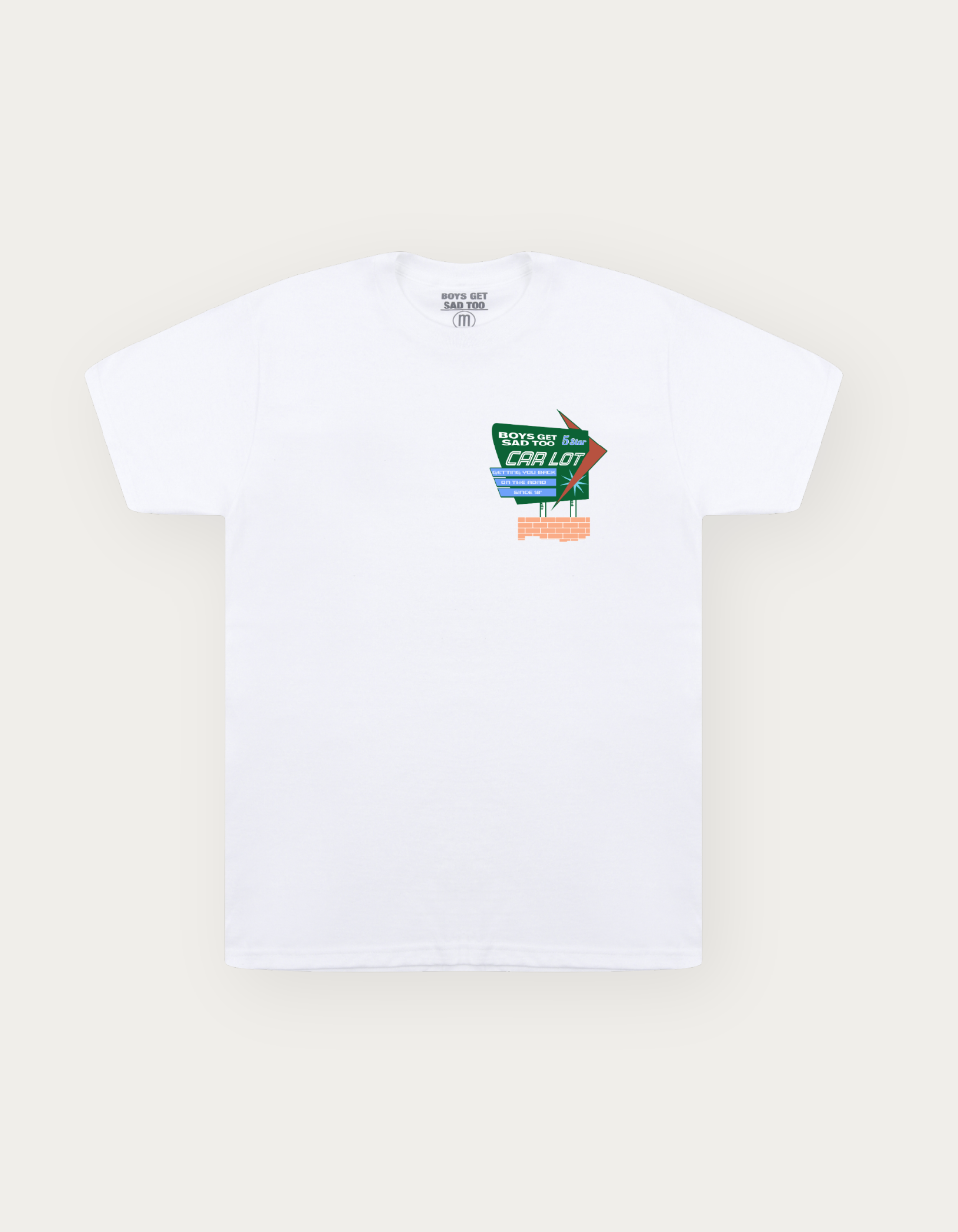 CAR LOT TEE WHITE