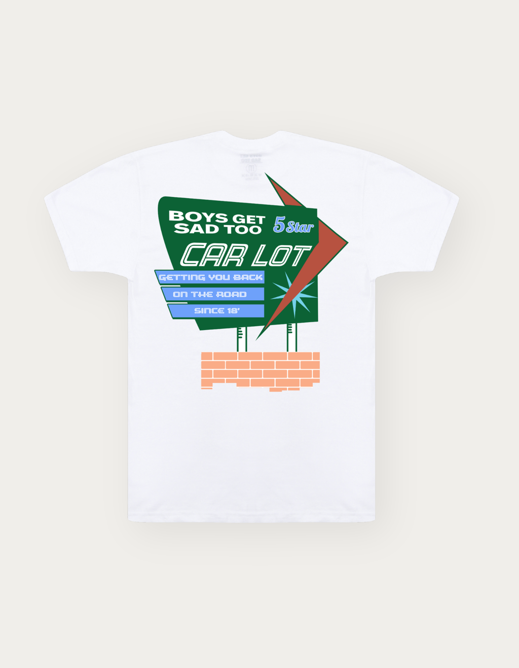 CAR LOT TEE WHITE