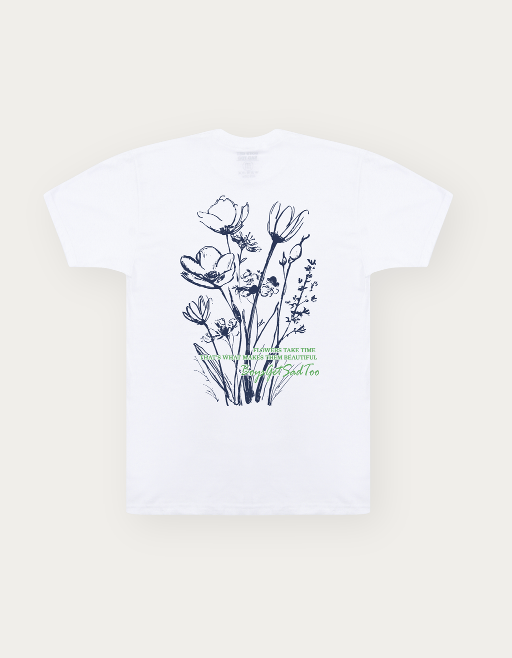 FLOWER TAKE TIME WHITE TEE