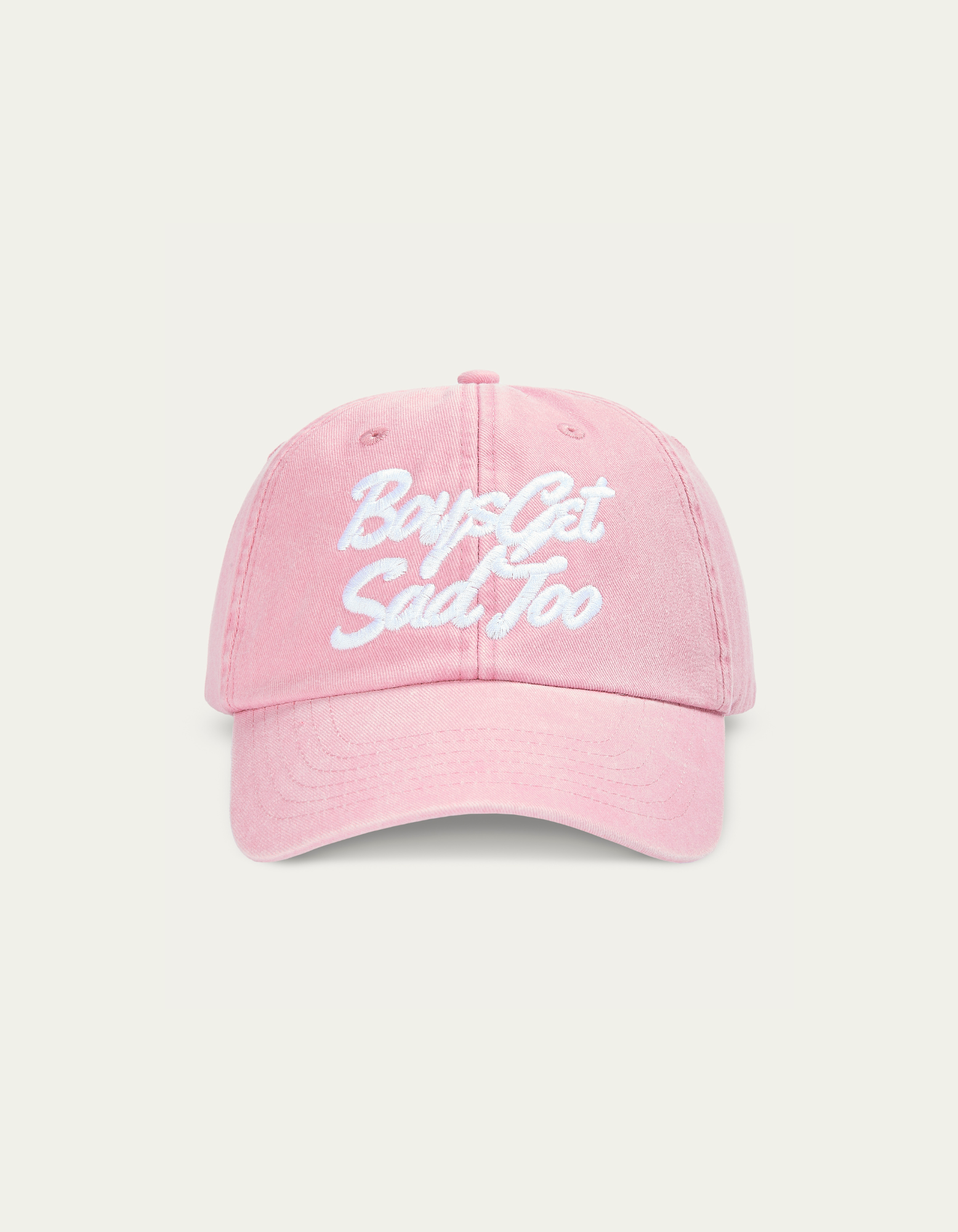 SCRIPT VINTAGE PINK 6-PANEL CAP