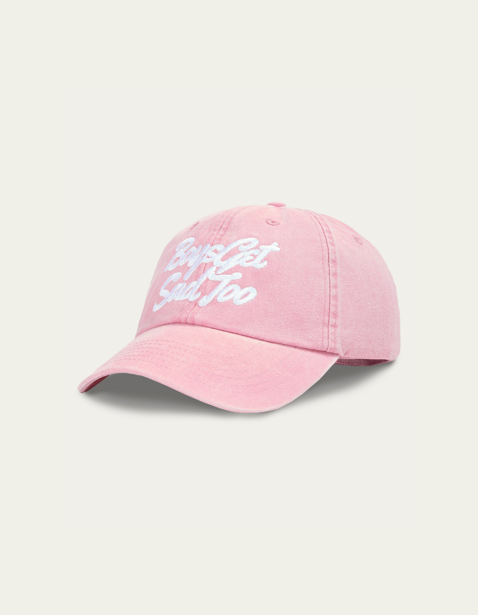 SCRIPT VINTAGE PINK 6-PANEL CAP