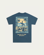 RIDE THE WAVES NAVY TEE