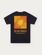 SUN WILL SHINE TEE BLACK
