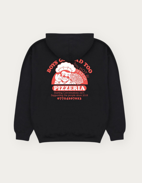 PIZZA HOODY BLACK