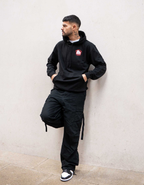 PIZZA HOODY BLACK
