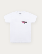 PINK CAR TEE WHITE