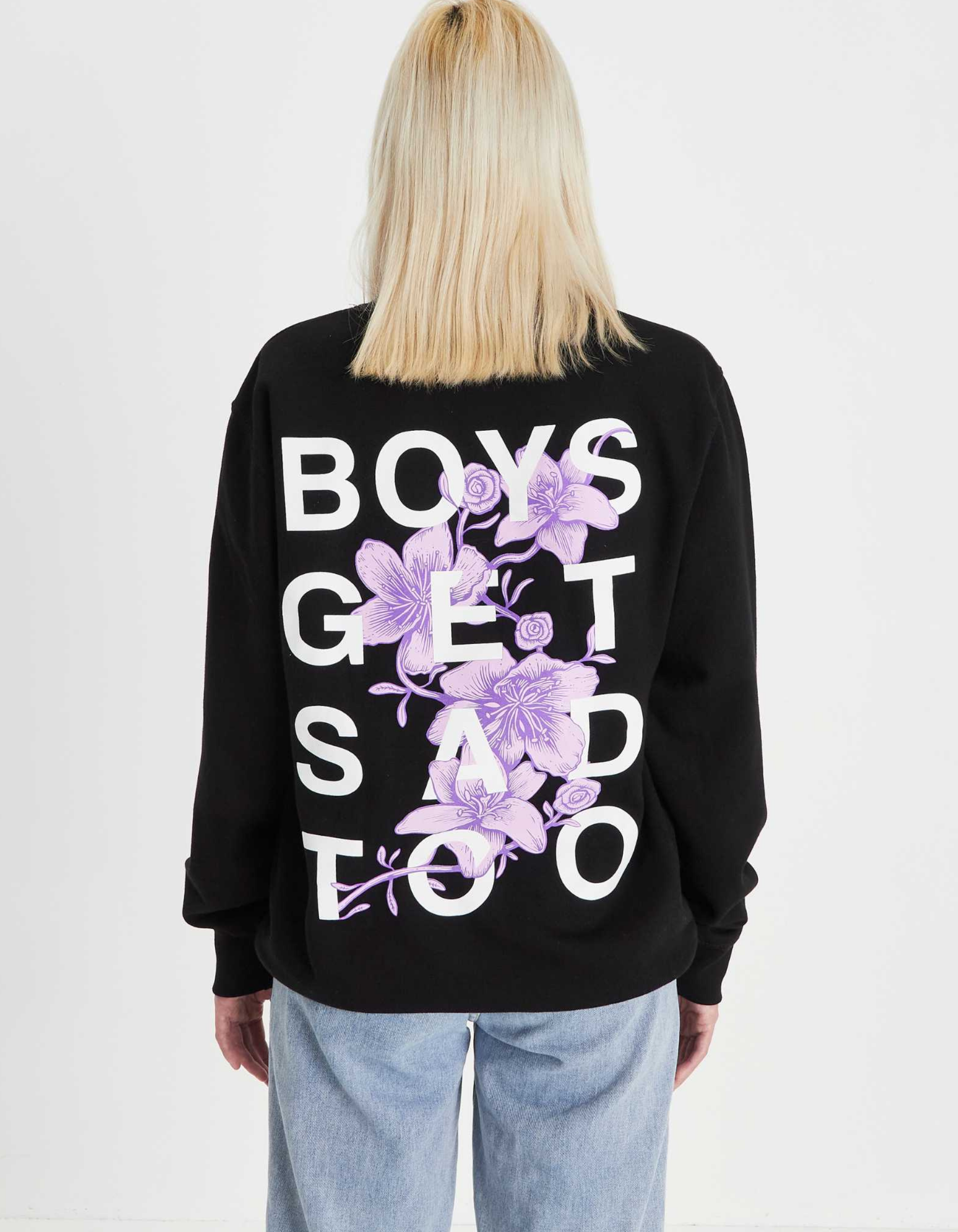 FLOWER CREWNECK BLACK
