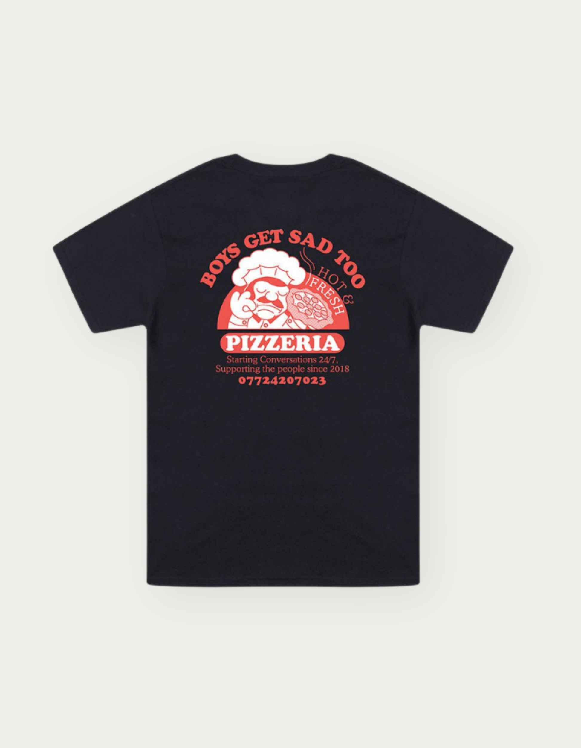 PIZZA TEE BLACK