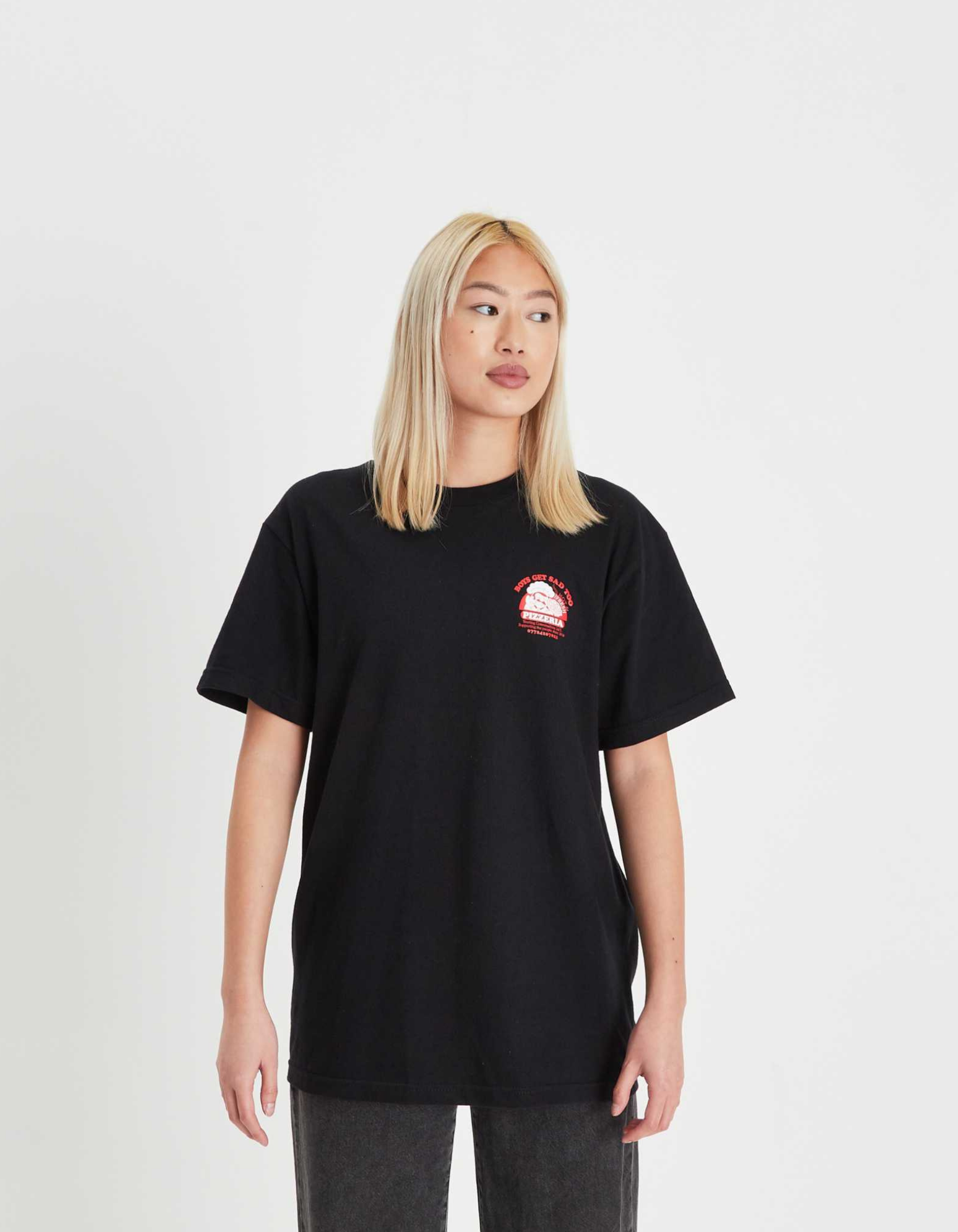 PIZZA TEE BLACK