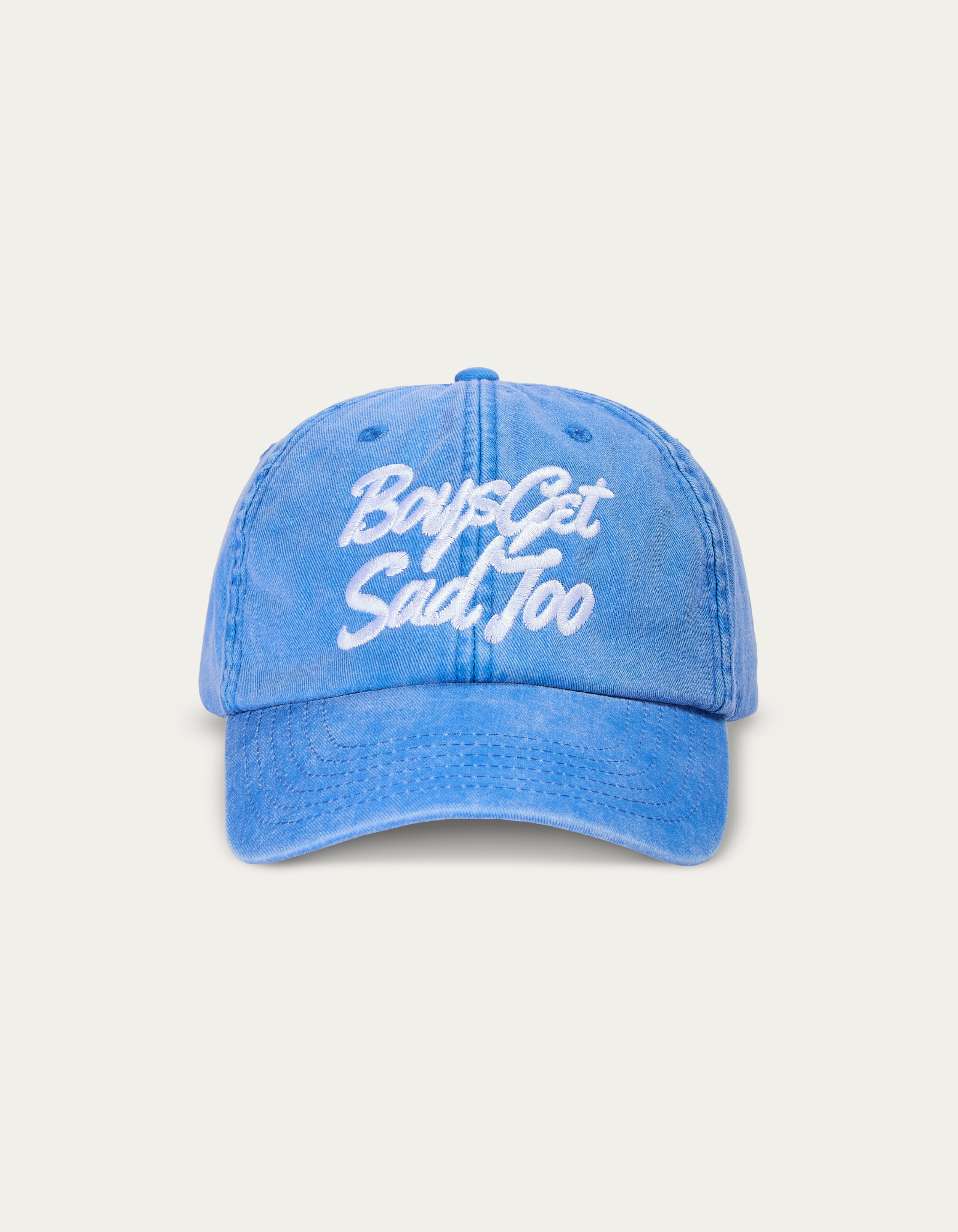SCRIPT VINTAGE BLUE 6-PANEL CAP