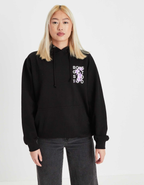 FLOWER HOODY BLACK