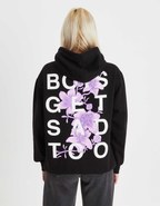 FLOWER HOODY BLACK