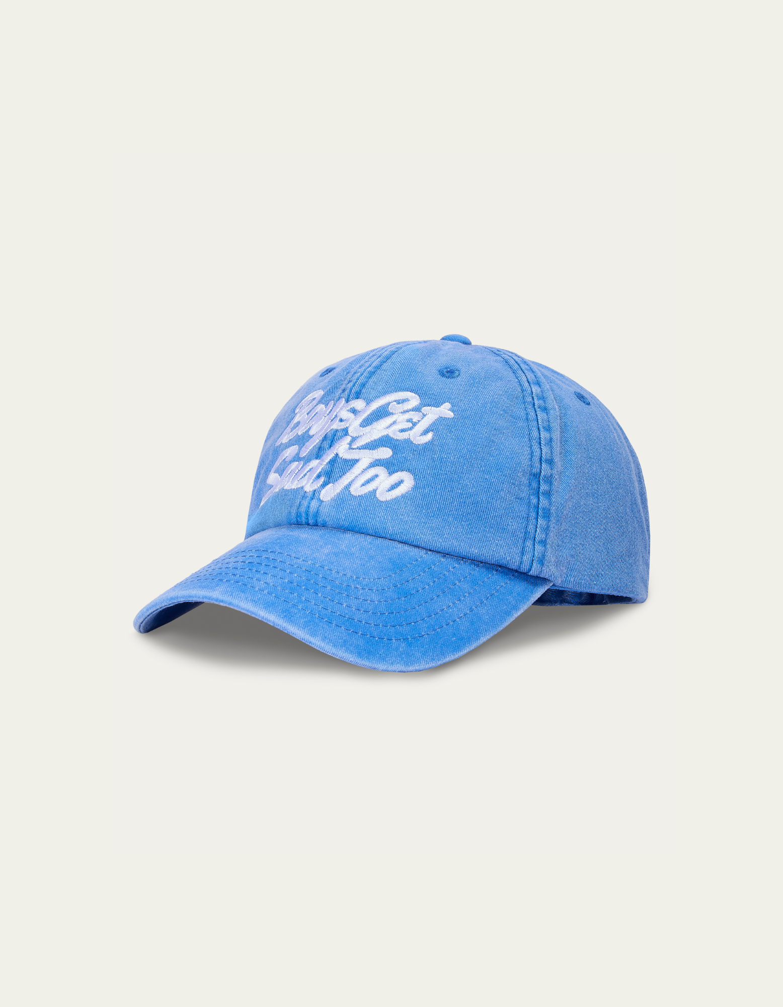 SCRIPT VINTAGE BLUE 6-PANEL CAP