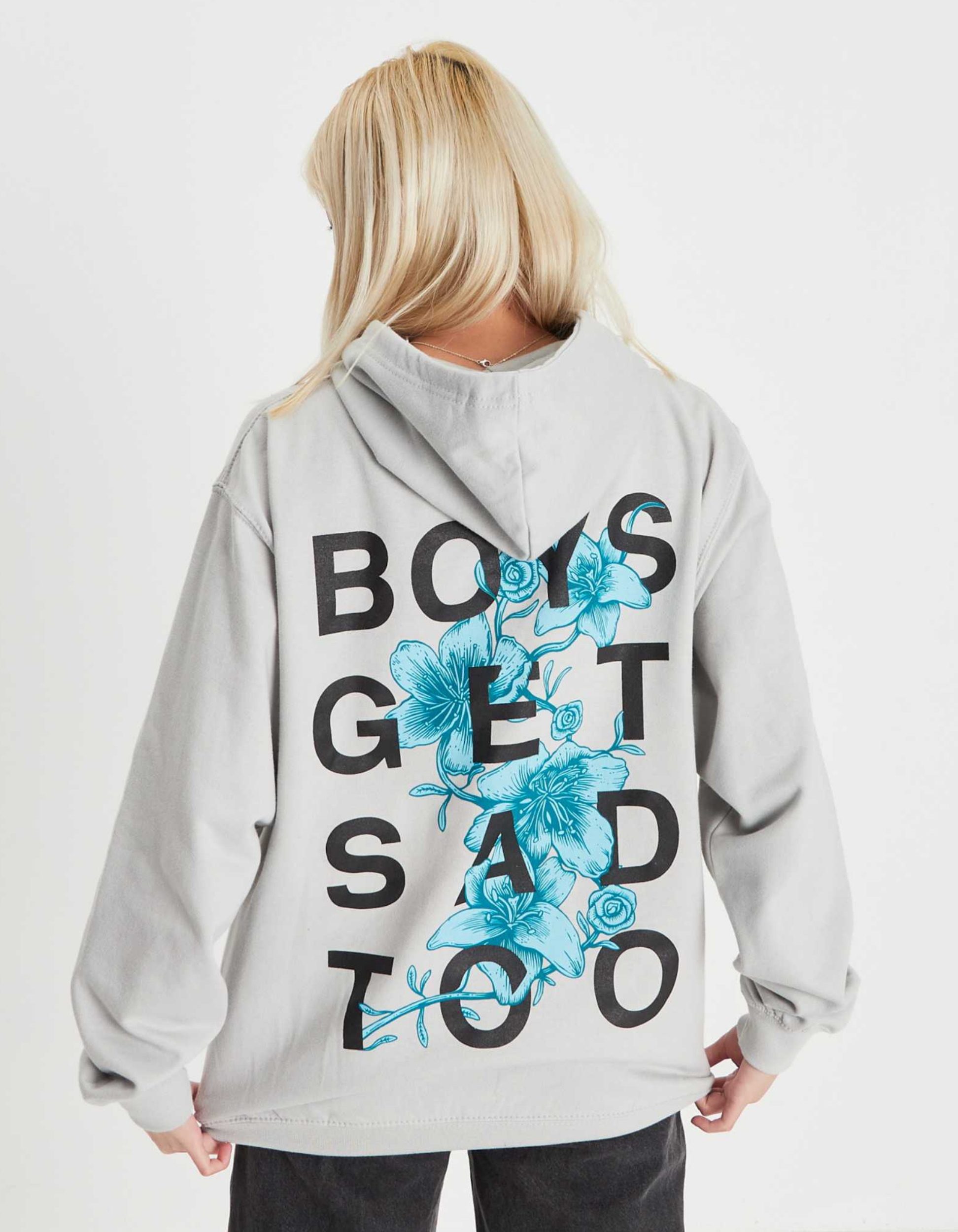 FLOWER HOODY GREY