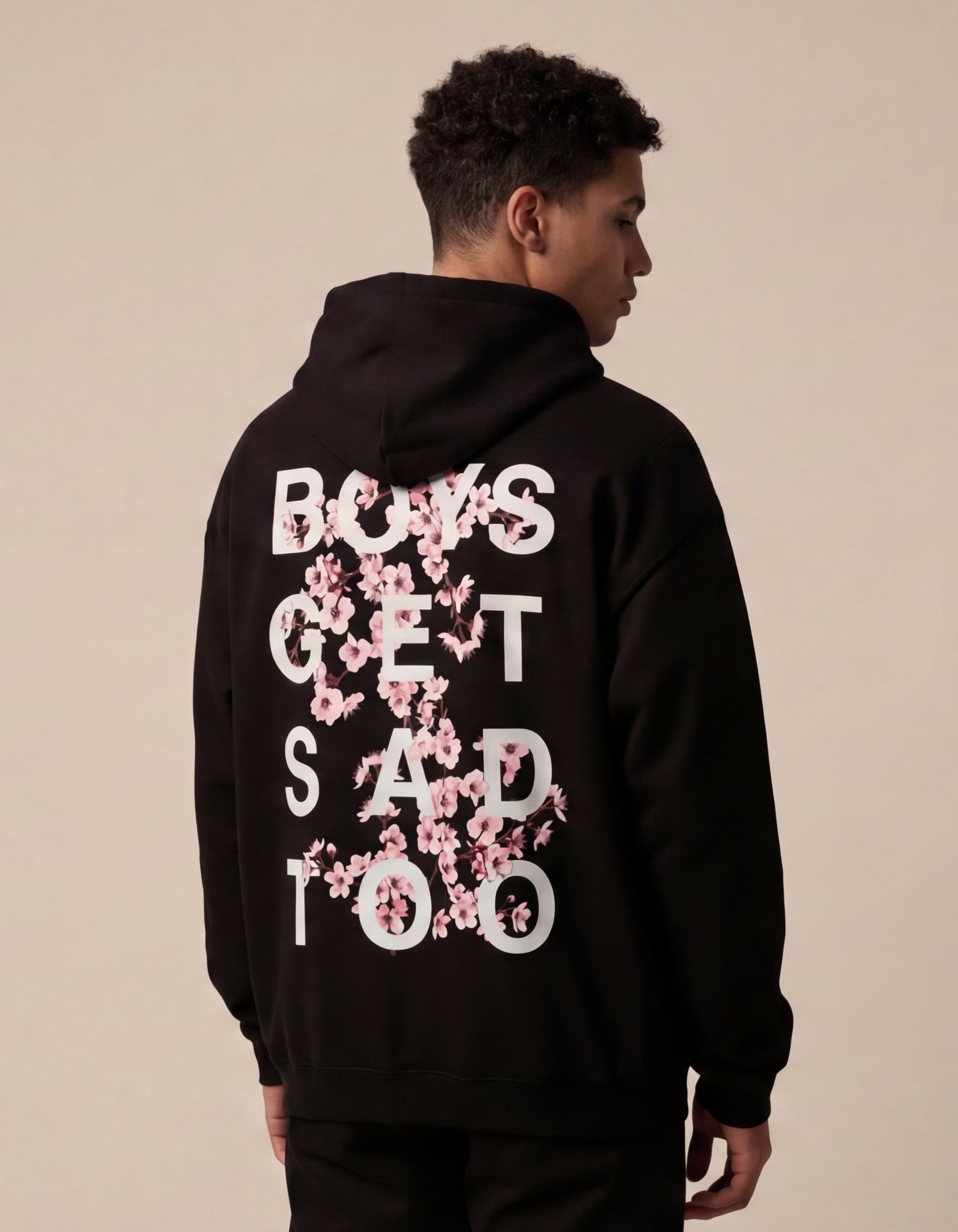 BLOSSOM HOODY BLACK