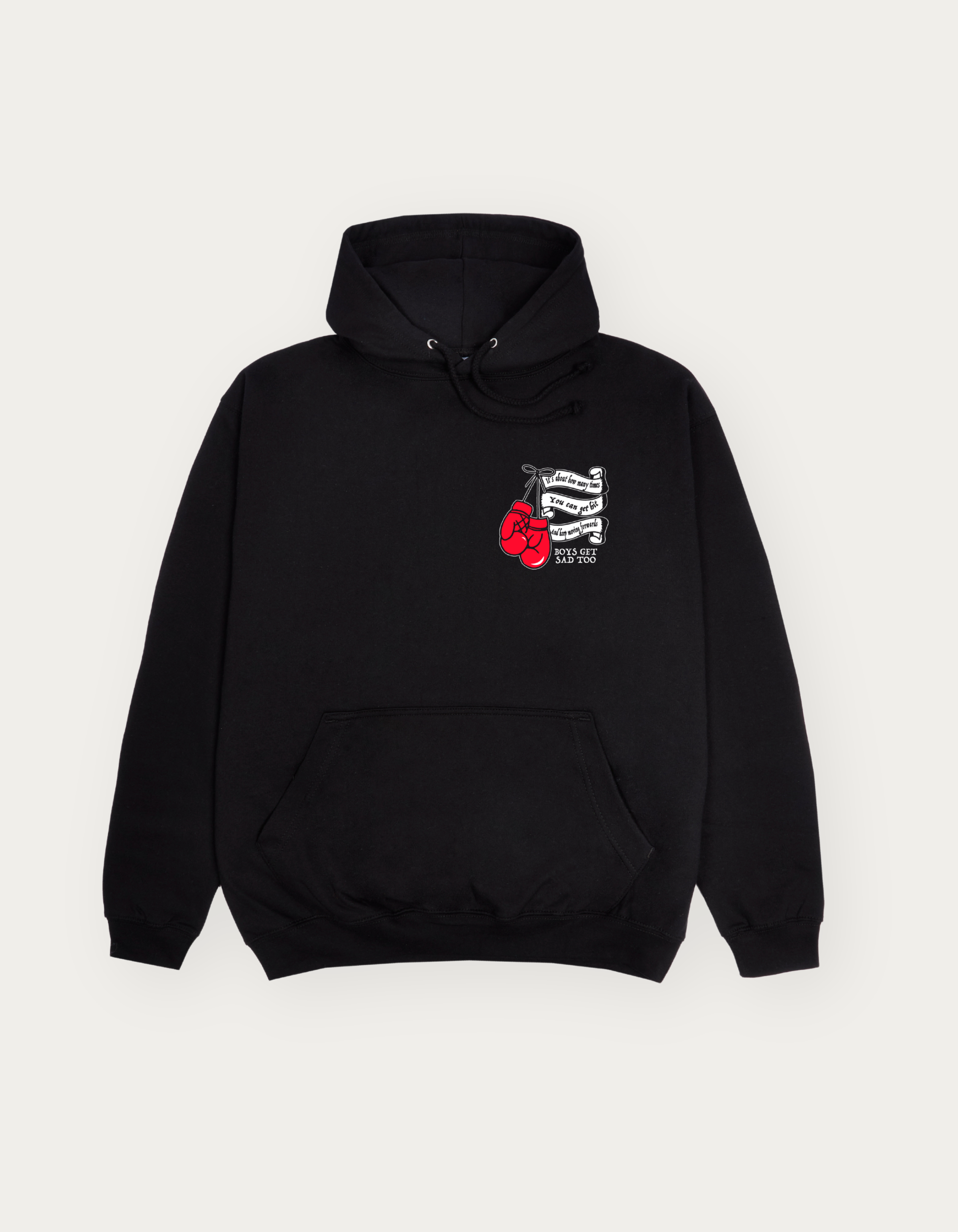 BOXING GLOVE HOODY BLACK