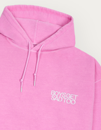 ESSENTIALS OVER DYED HOODY VINTAGE PINK