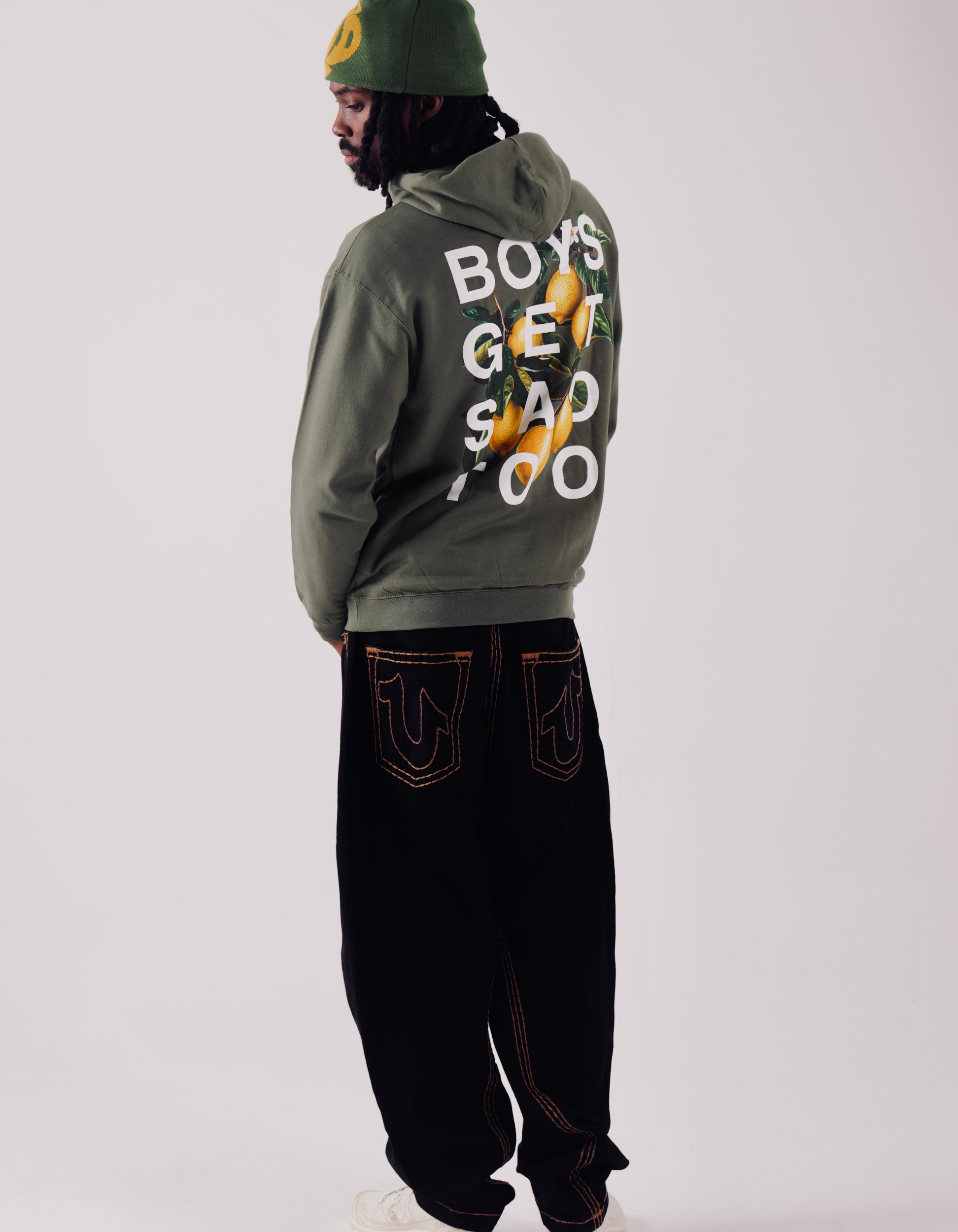 LEMON HOODY MOSS GREEN
