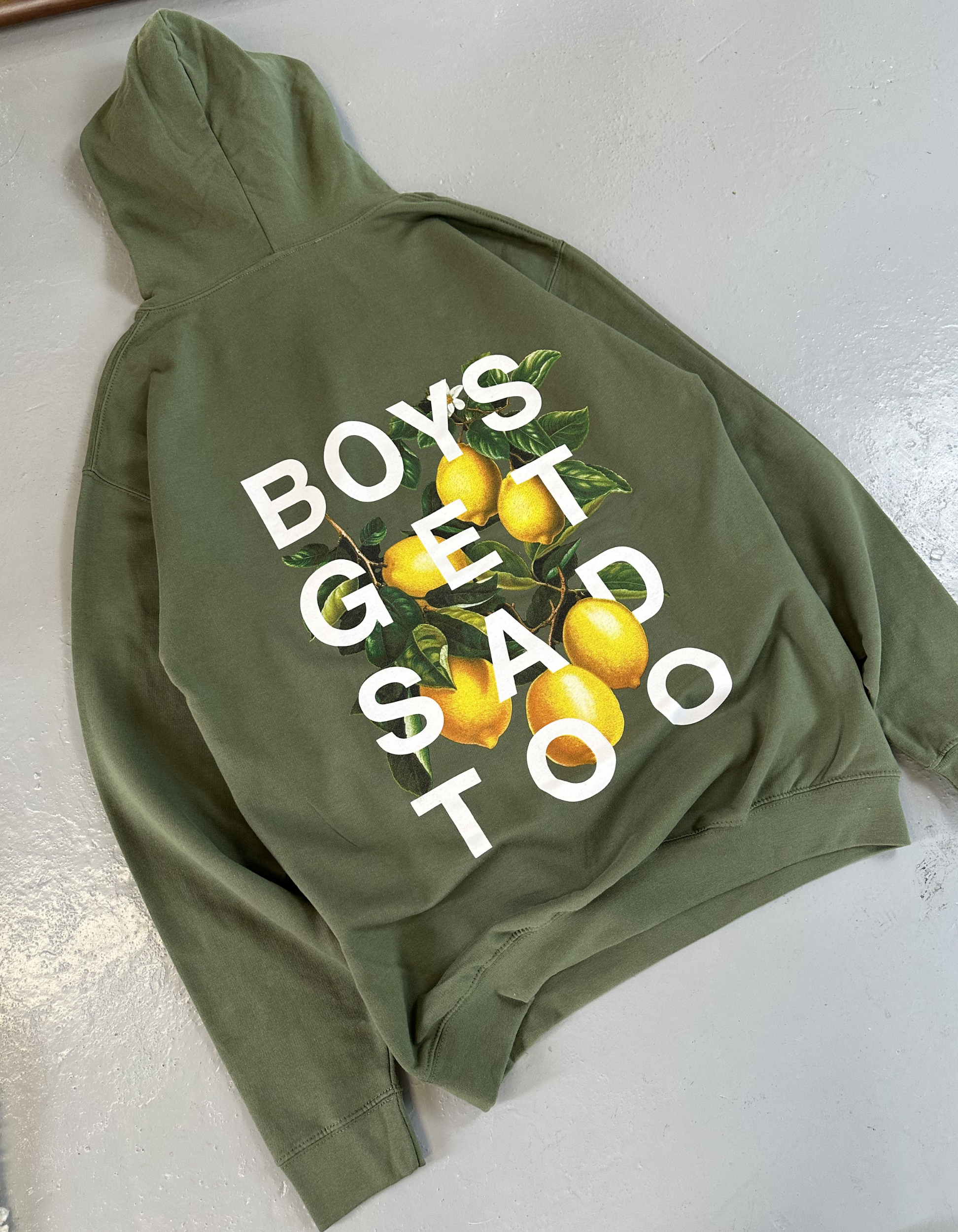 LEMON HOODY MOSS GREEN