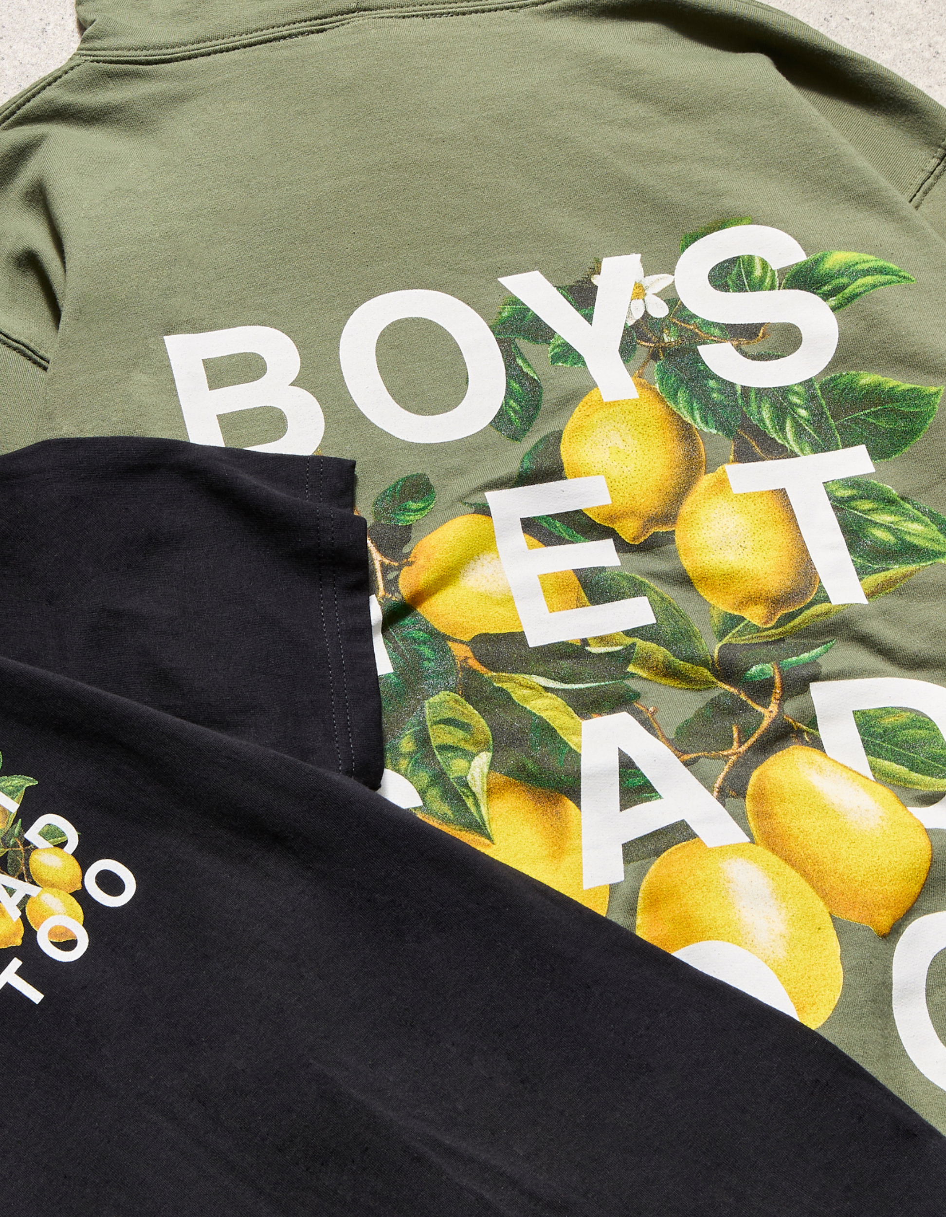 LEMON HOODY MOSS GREEN