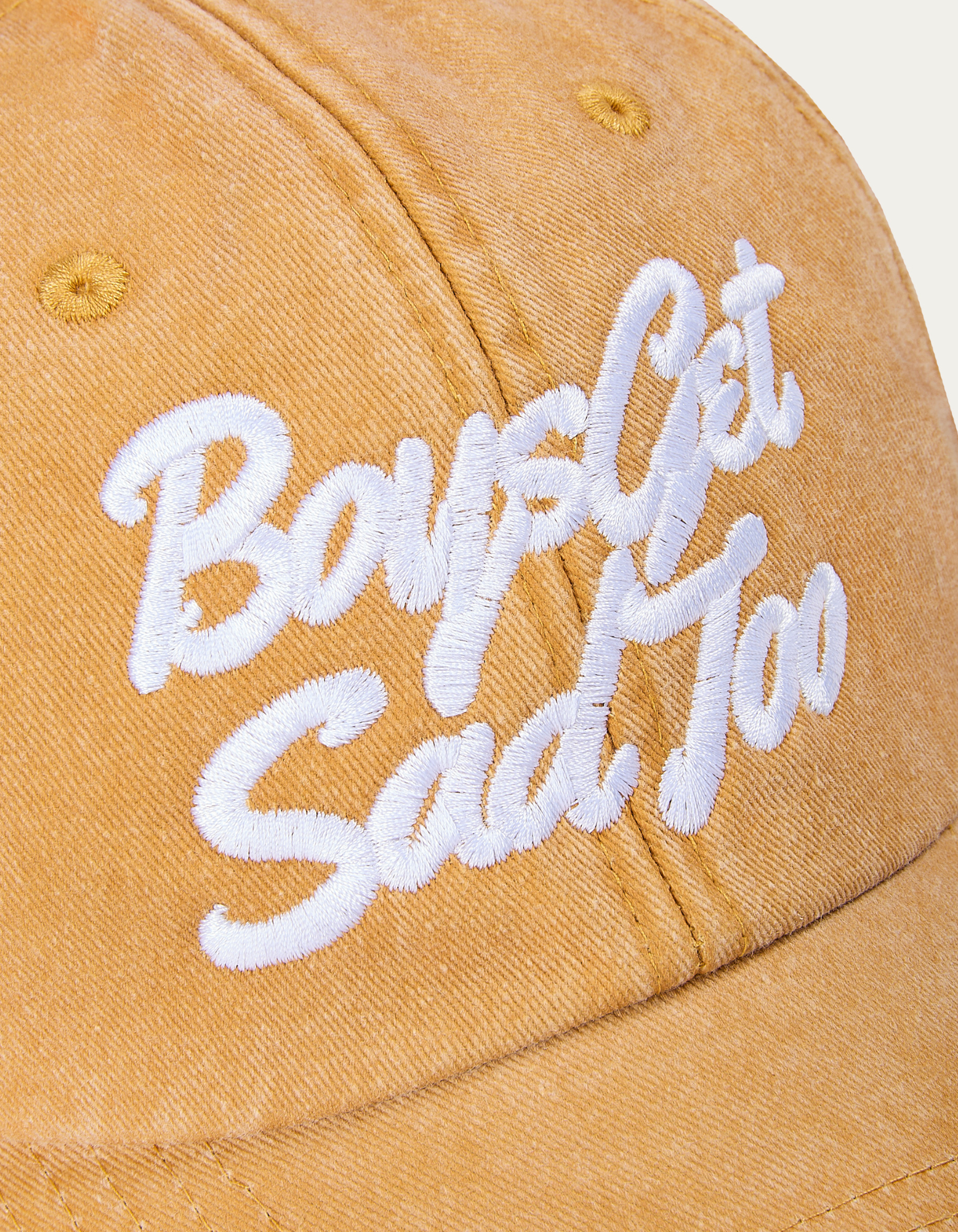 SCRIPT VINTAGE MUSTARD 6-PANEL CAP
