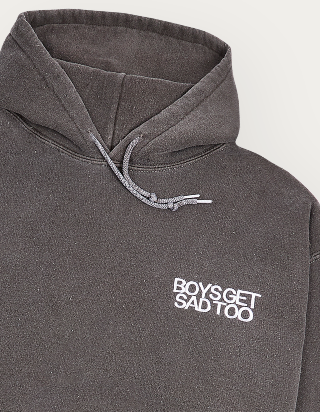 ESSENTIALS OVER DYED HOODY VINTAGE BROWN