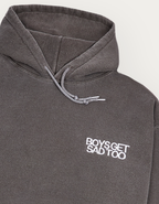 ESSENTIALS OVER DYED HOODY VINTAGE BROWN