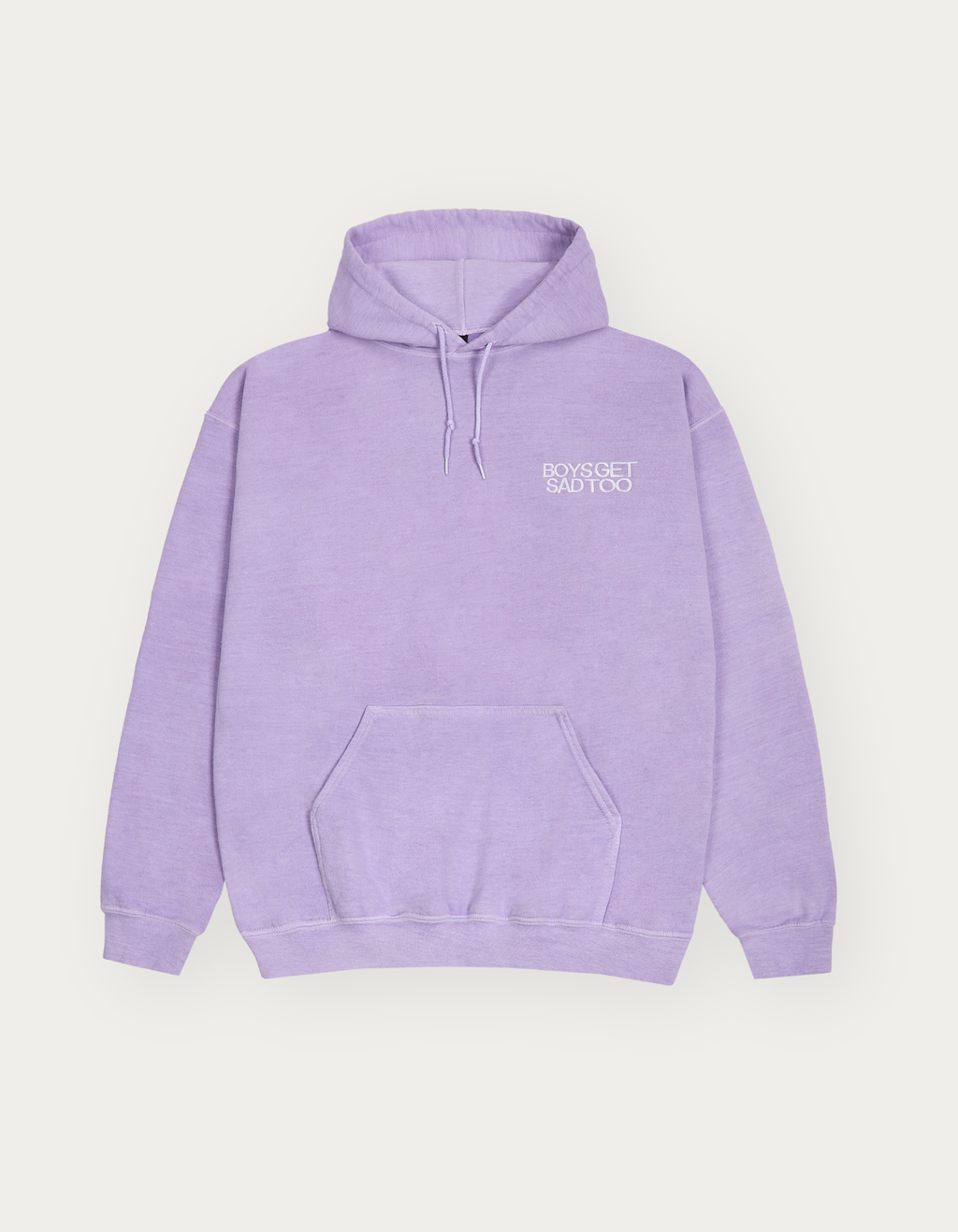 ESSENTIALS OVER DYED HOODY VINTAGE LILAC