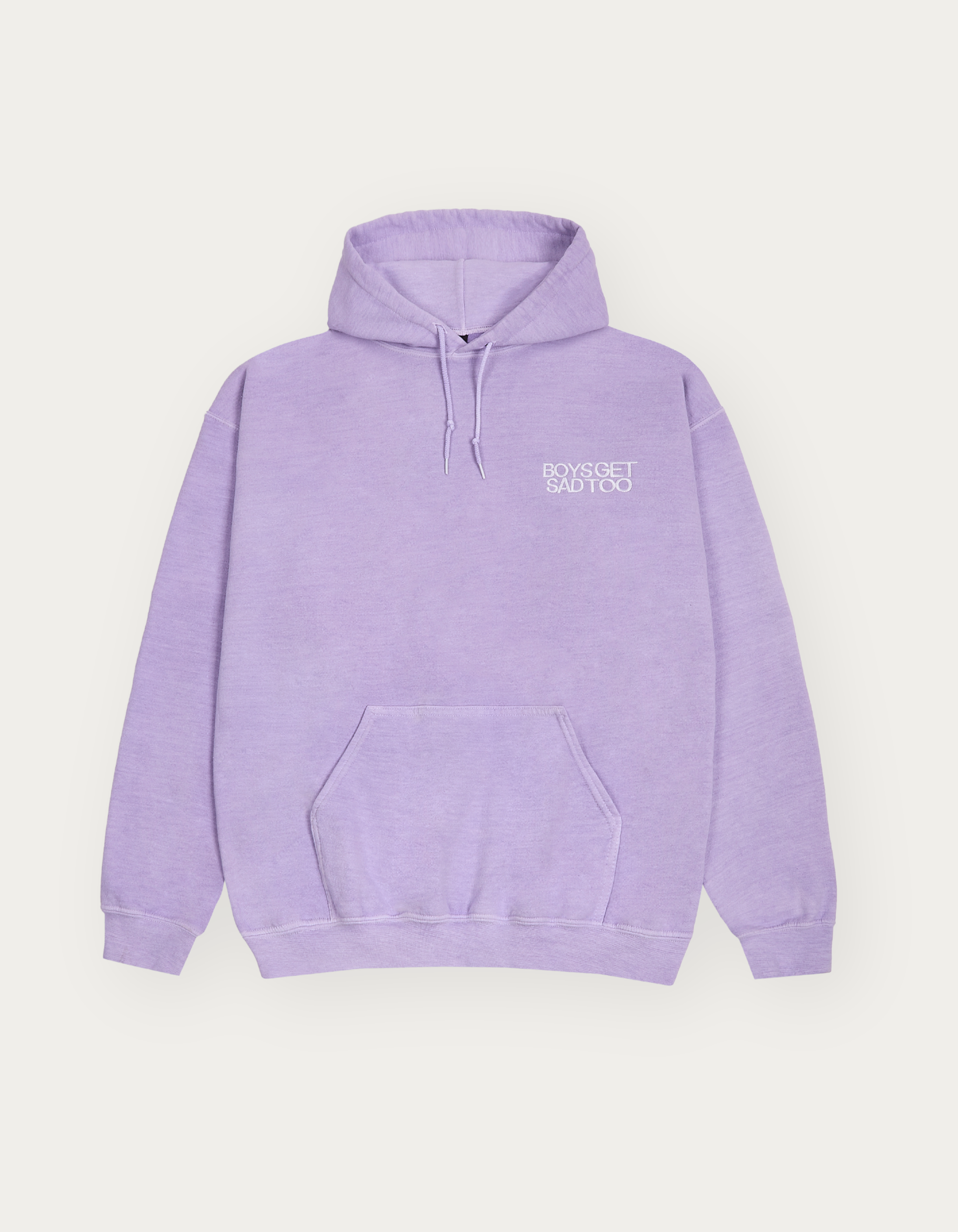ESSENTIALS OVER DYED HOODY VINTAGE LILAC