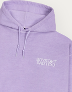 ESSENTIALS OVER DYED HOODY VINTAGE LILAC
