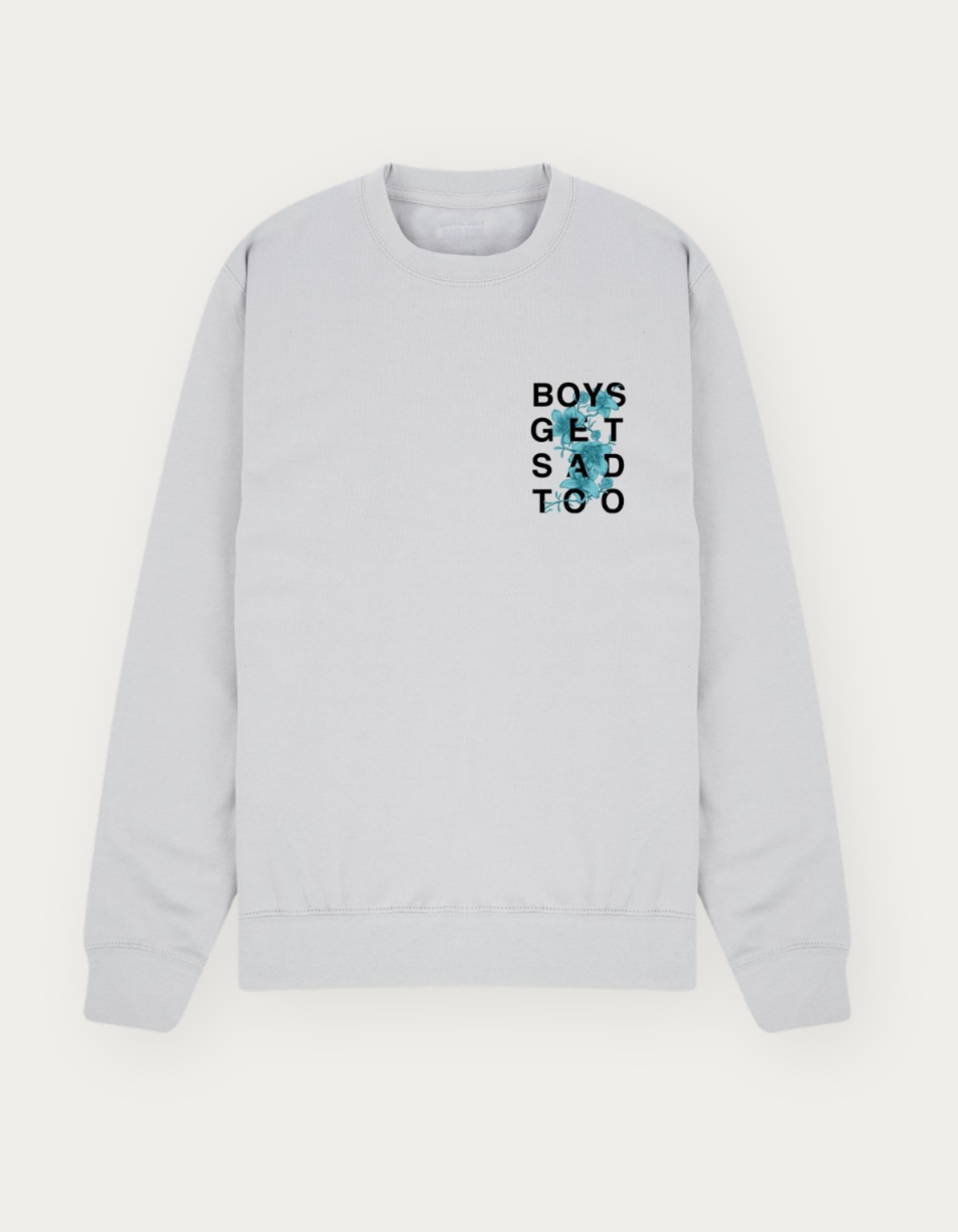 FLOWER CREWNECK GREY