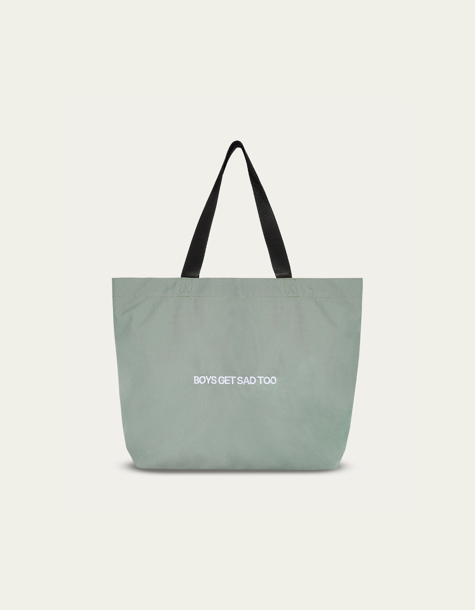 BLOCK LOGO GREEN CARRYALL TOTE BAG