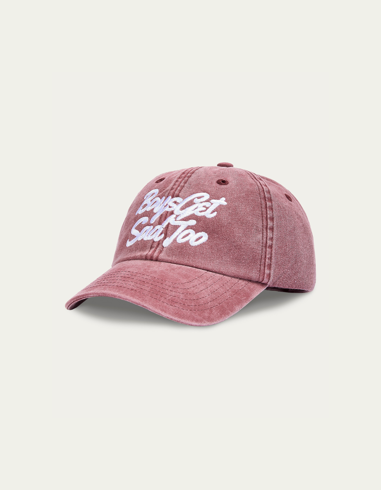 SCRIPT VINTAGE RED 6-PANEL CAP