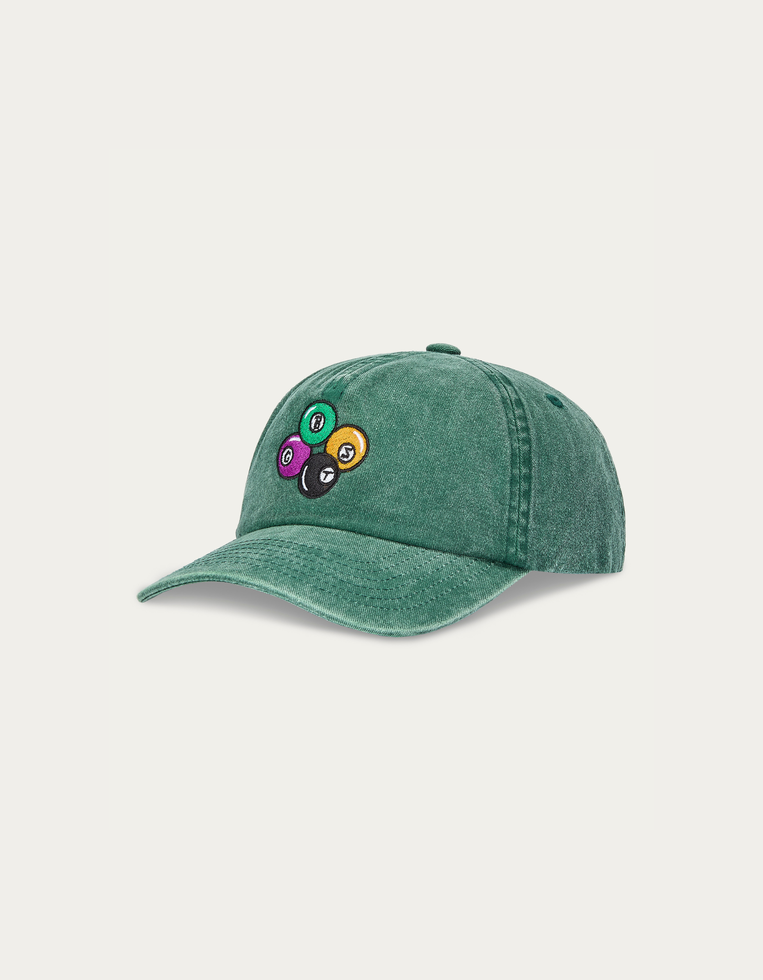 POOL CAP VINTAGE GREEN 5-PANEL CAP
