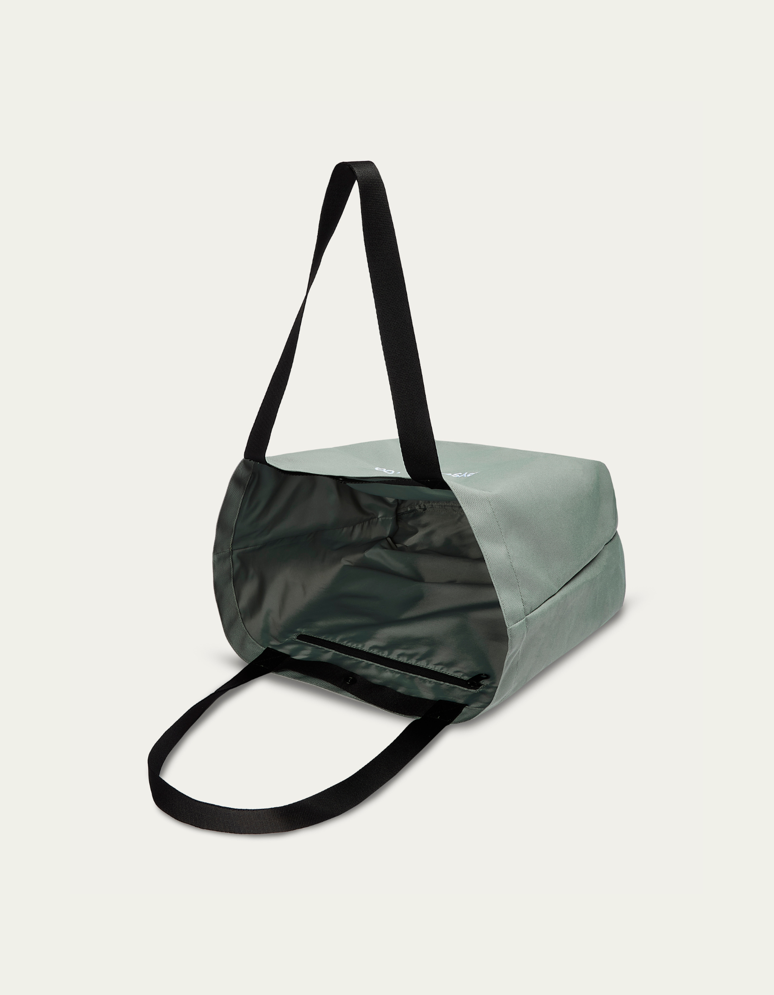 BLOCK LOGO GREEN CARRYALL TOTE BAG
