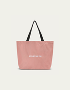 BLOCK LOGO PINK CARRYALL TOTE BAG