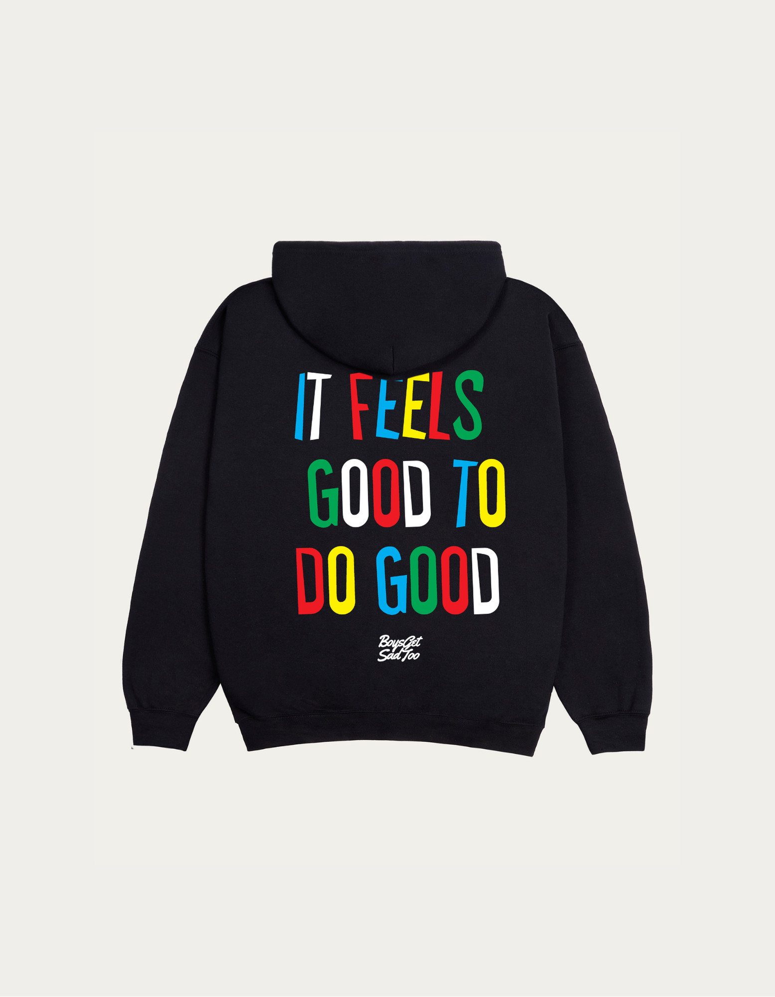 FEELS GOOD ZIP HOODY BLACK