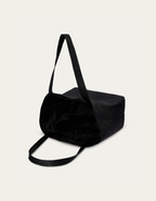 BLOCK LOGO BLACK CARRYALL TOTE BAG