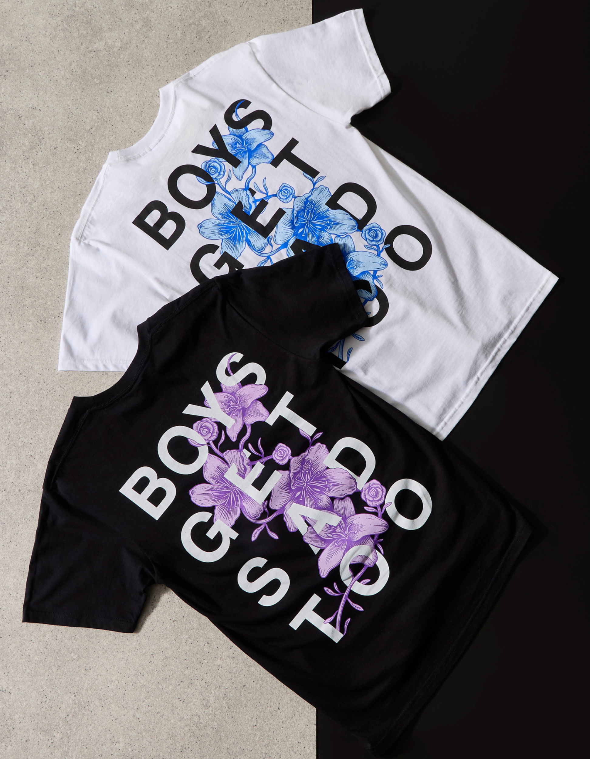 FLOWER TEE BLACK