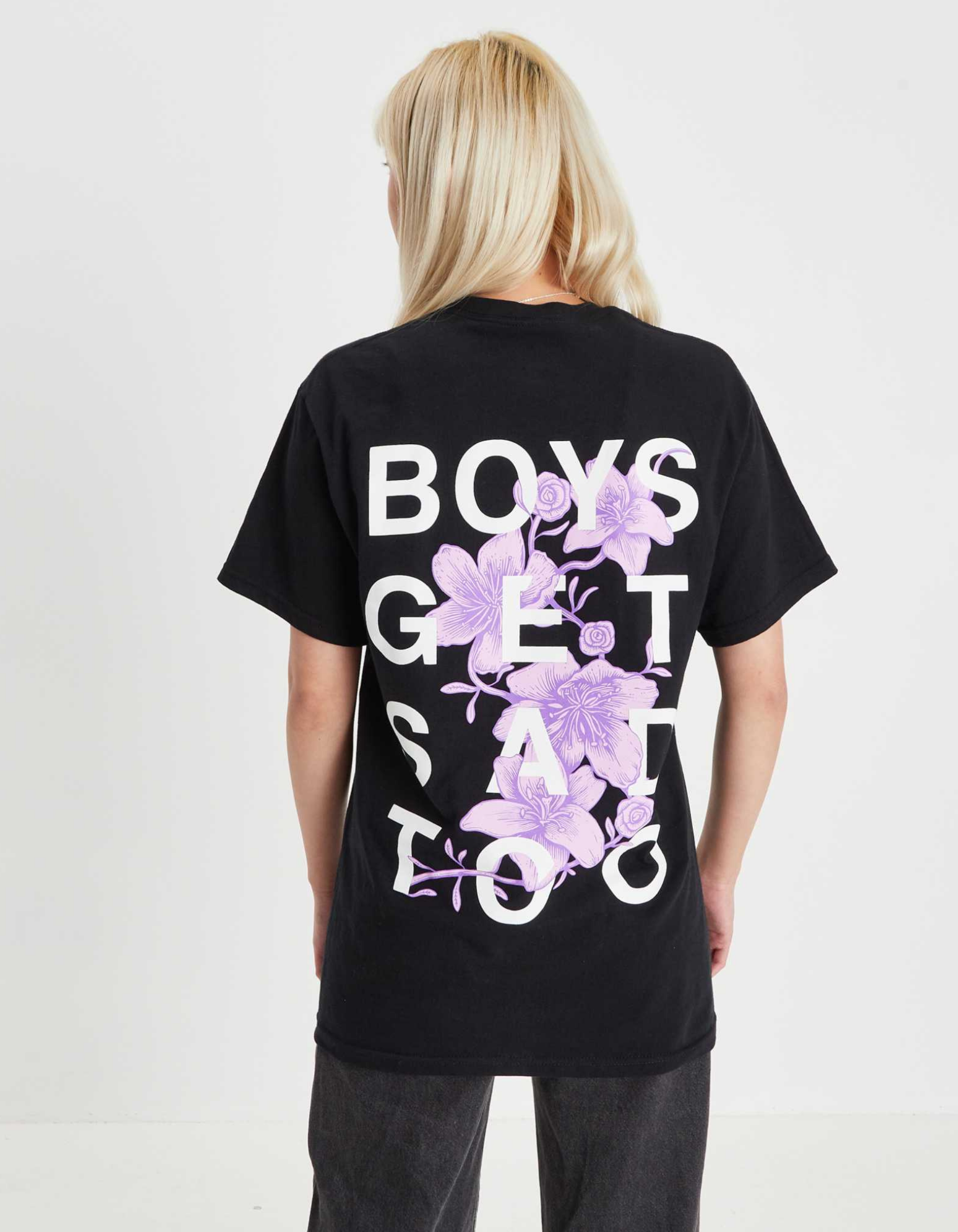 FLOWER TEE BLACK