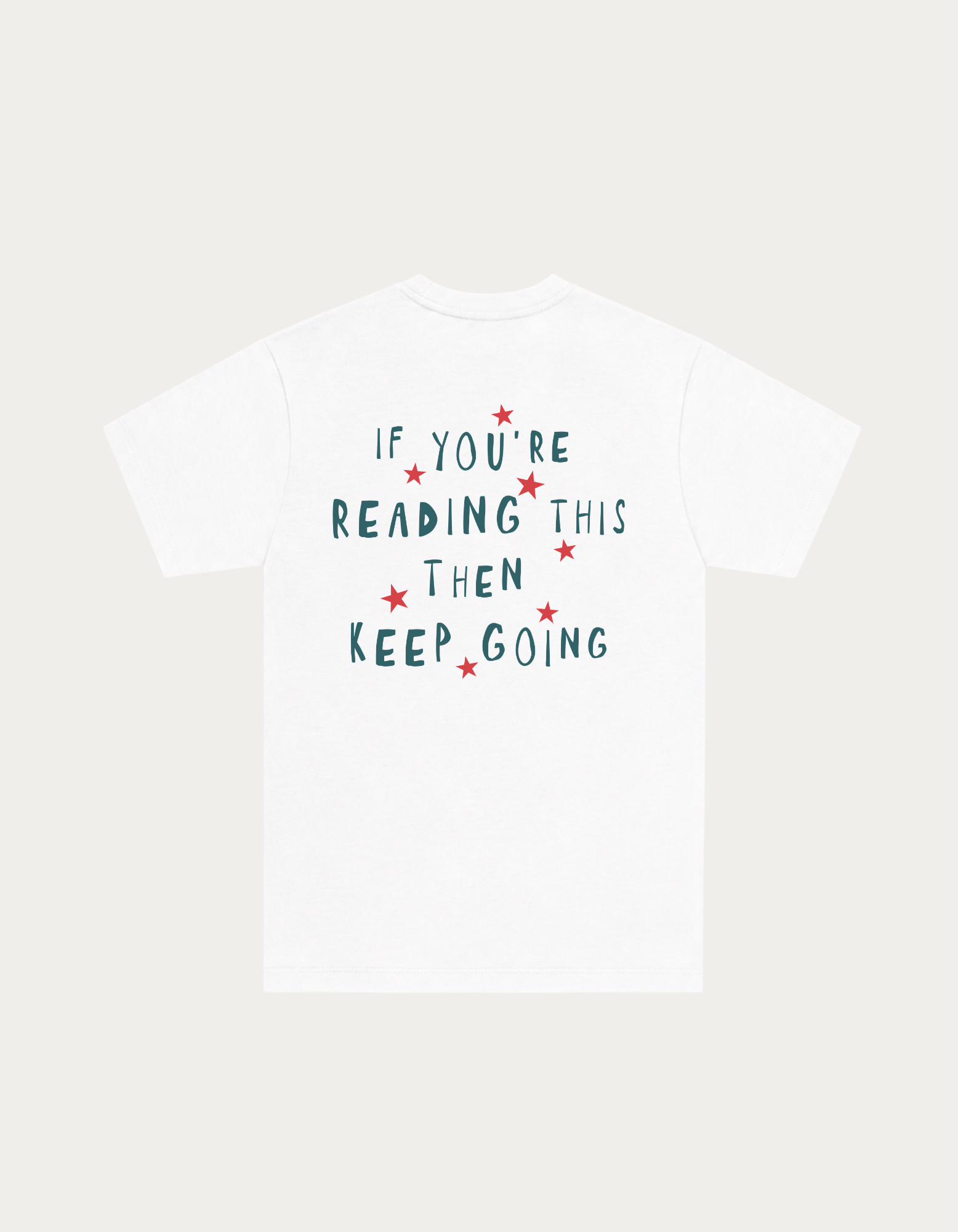 KEEP GOING TEE WHITE