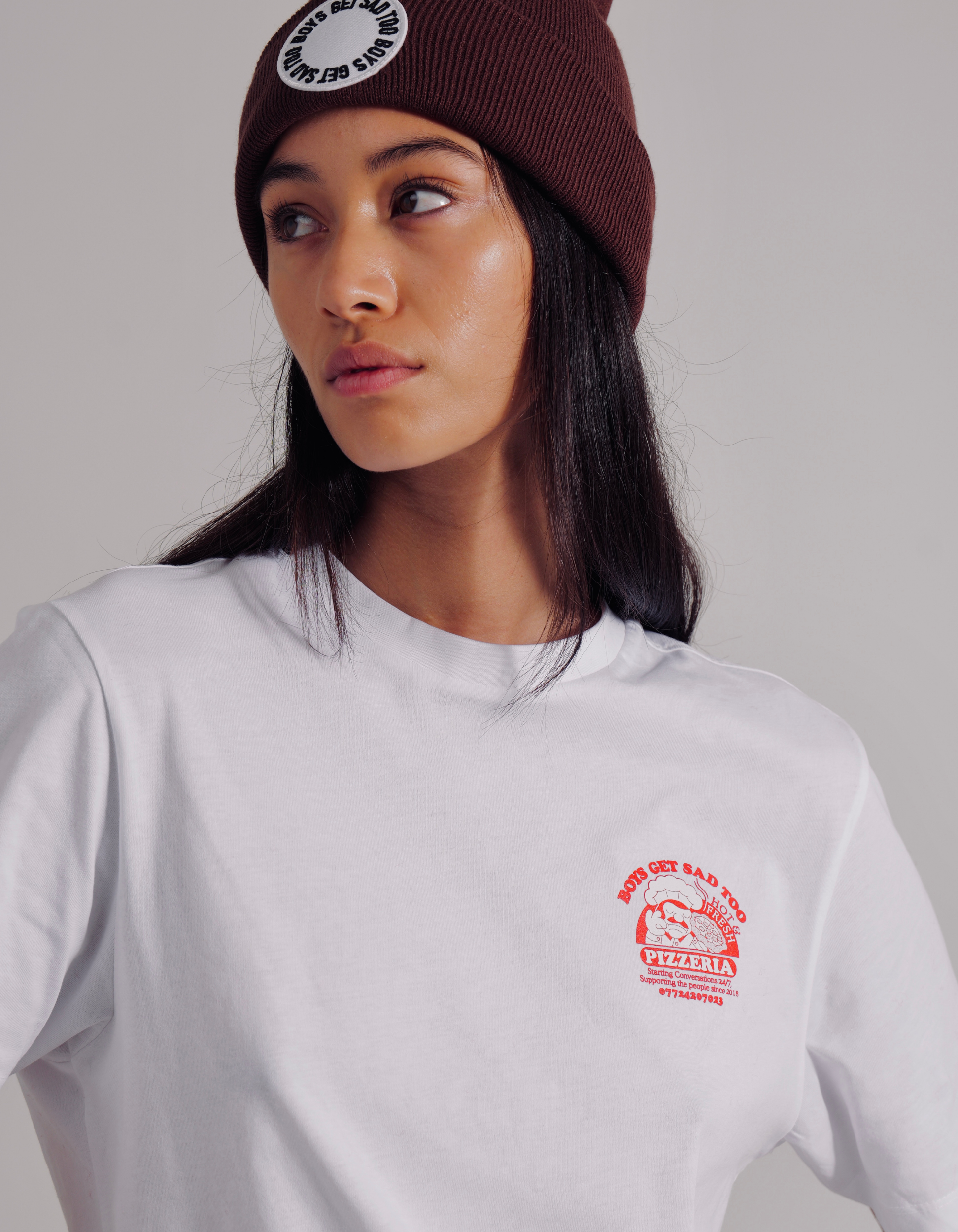 PIZZA TEE WHITE