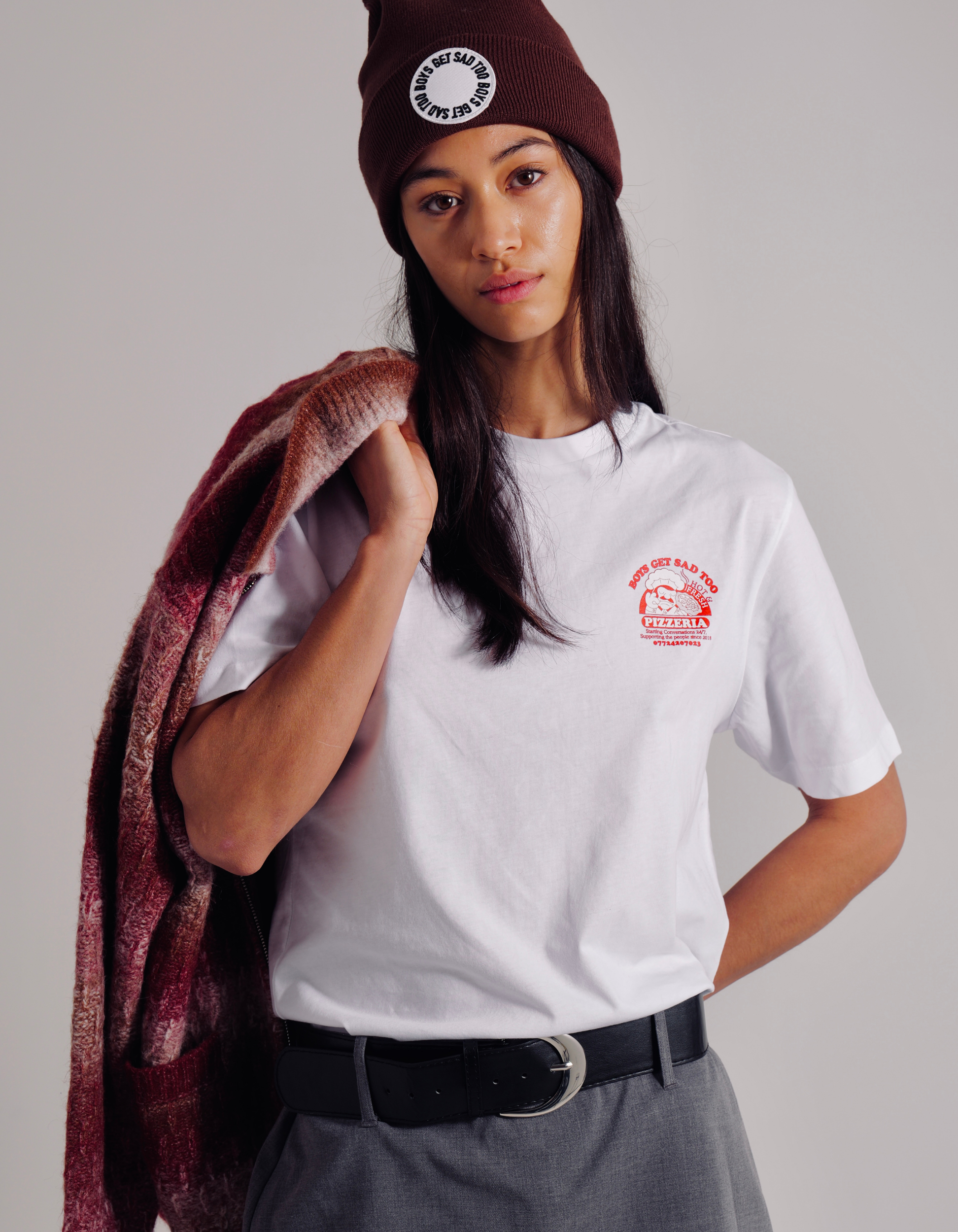 PIZZA TEE WHITE