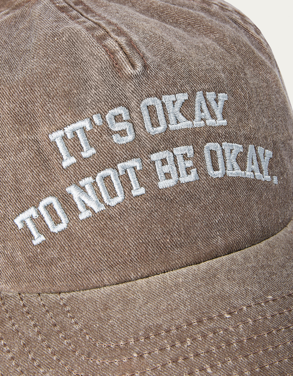 IT'S OKAY VINTAGE BROWN 5-PANEL CAP