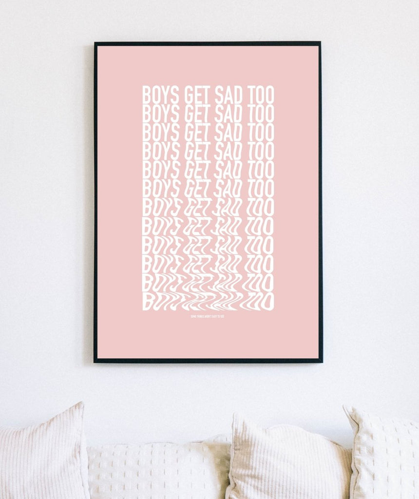 ILLUSION PRINT POWDER PINK - Boys Get Sad Too