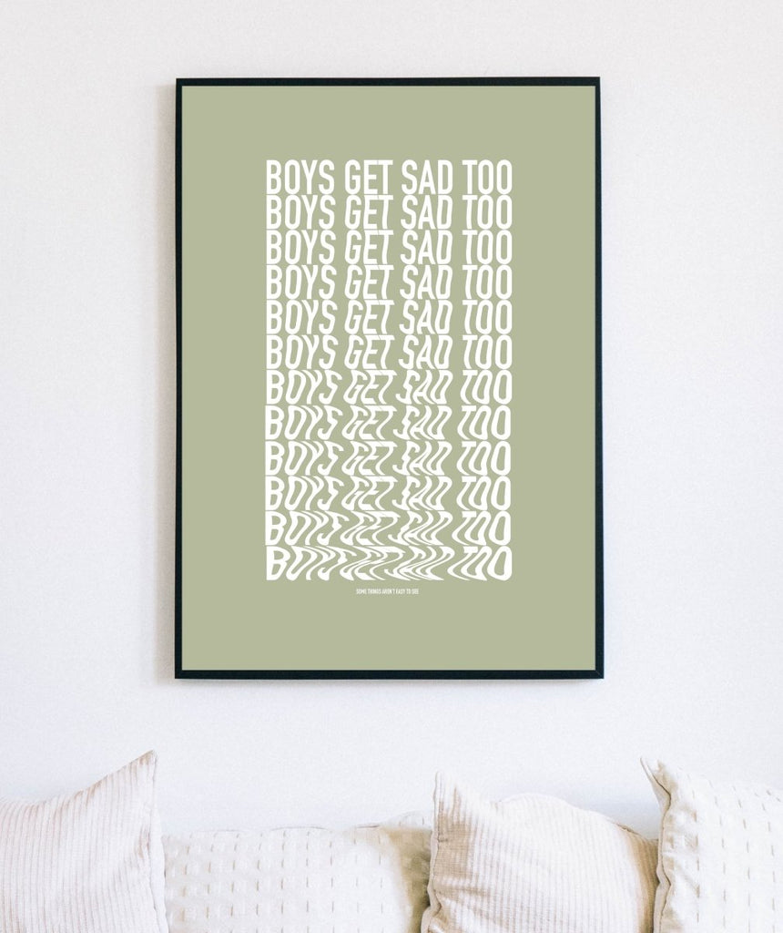 ILLUSION PRINT SAGE - Boys Get Sad Too