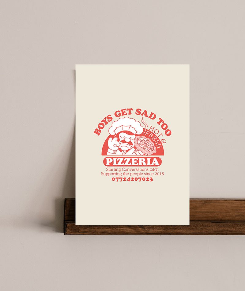 PIZZERIA PRINT SAND - Boys Get Sad Too